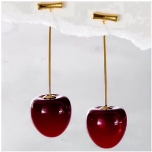 New! Cherry Drop Earrings (1021)